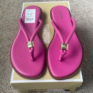 Michael Kors Pink Thong Flip Flips
